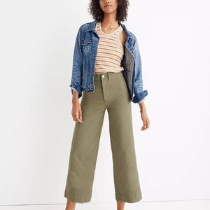 NWT Madewell Emmett Wide Leg Crop Pants Regular 24
